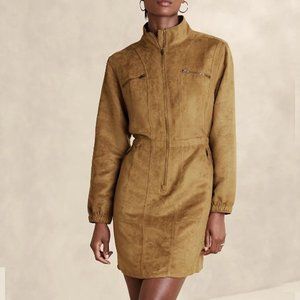 Banana Republic Vegan Suede Mini Dress Size Medium NEW!